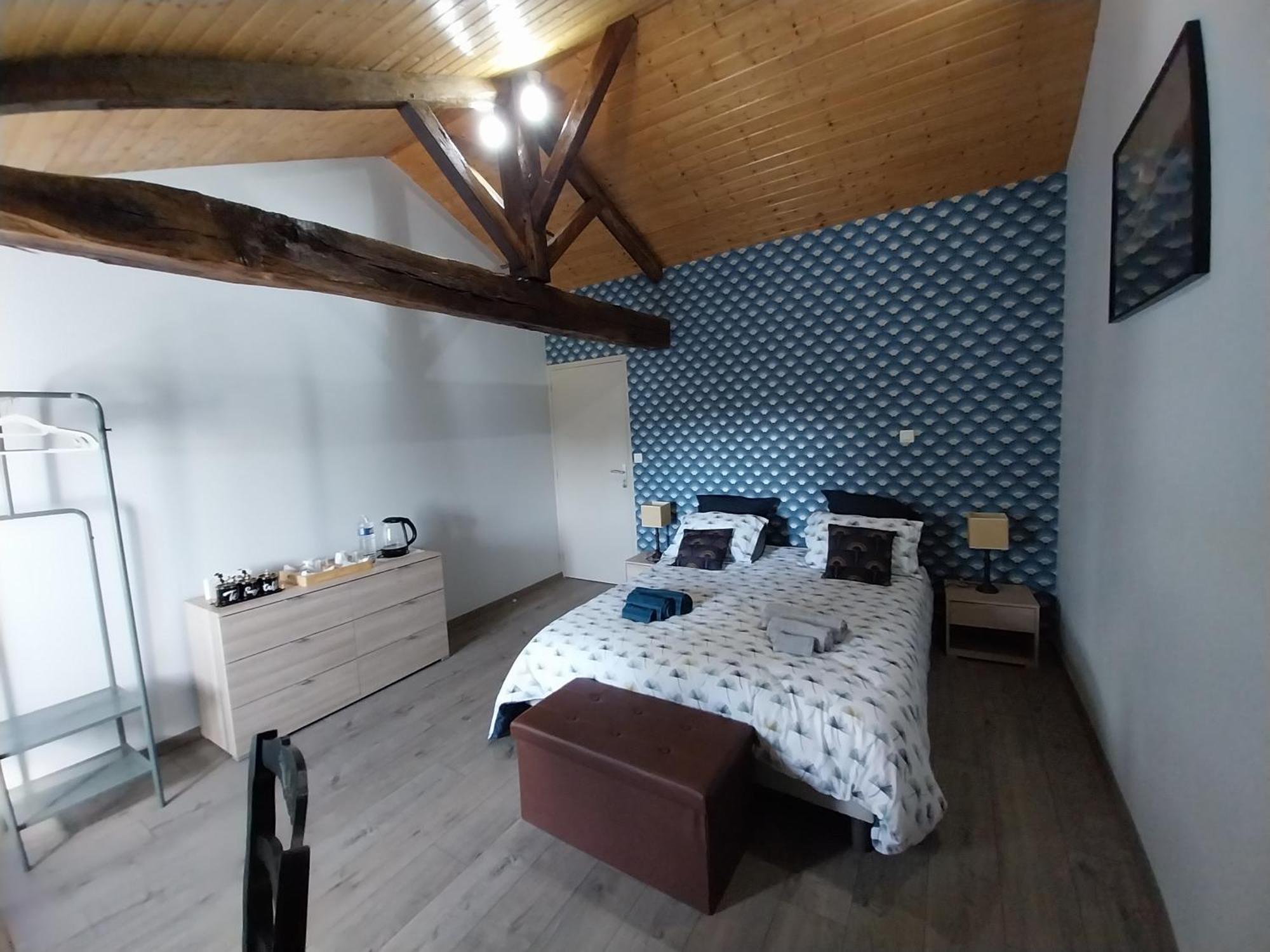 Bed and Breakfast Au Granit Bleu Faye-l'Abbesse Exterior foto