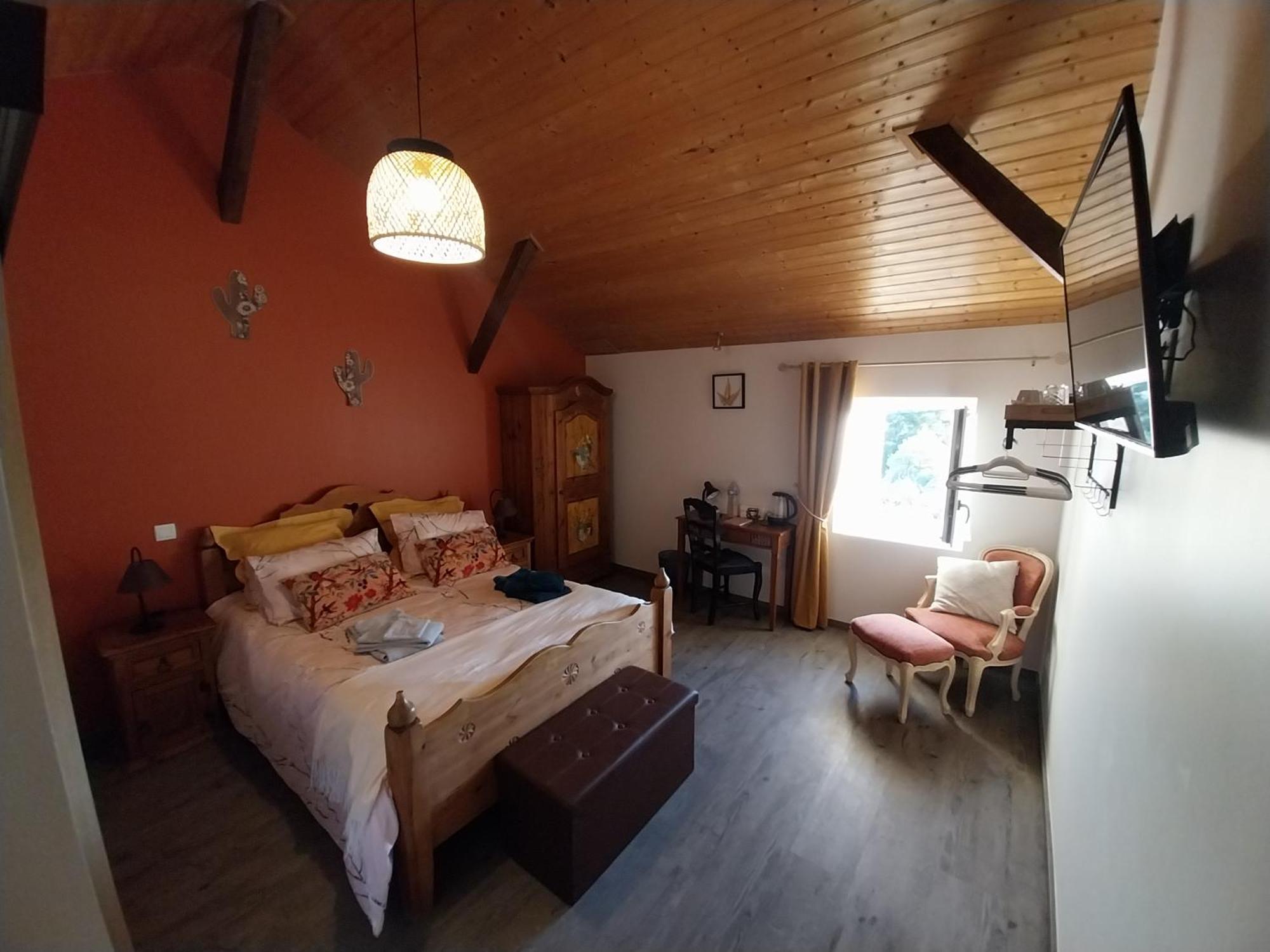 Bed and Breakfast Au Granit Bleu Faye-l'Abbesse Exterior foto